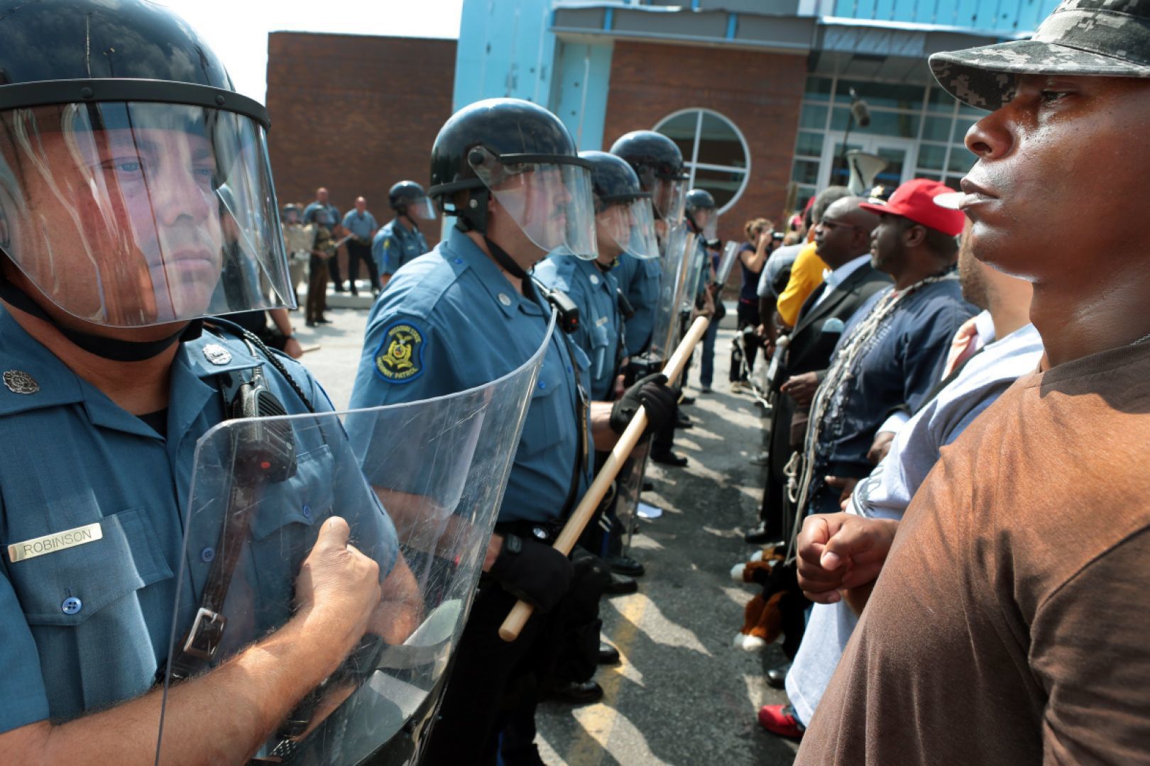 Confronting state troopers